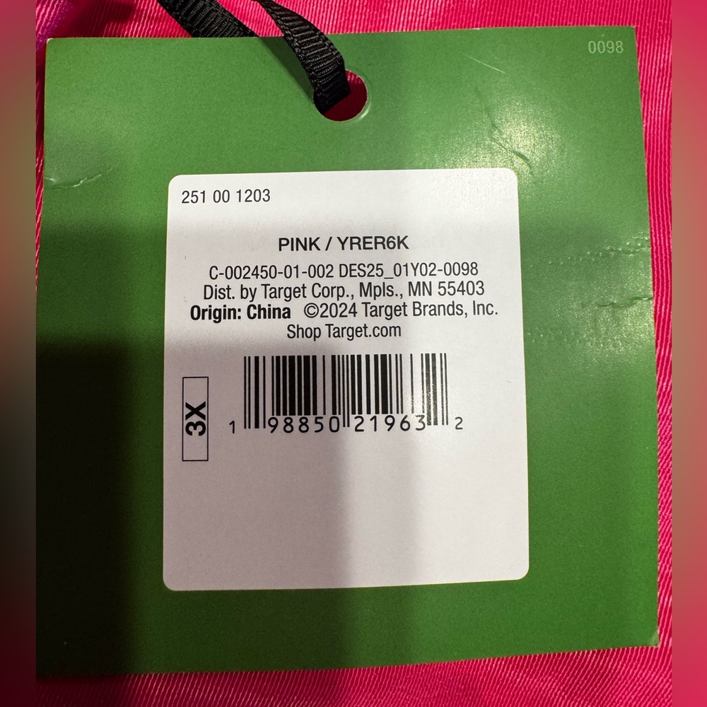 NWT Kate Spade New York X Target Pink Tiered Midi Dress Size 3X - Picture 12 of 13